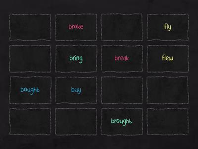 Irregular Past Tense Matching Game