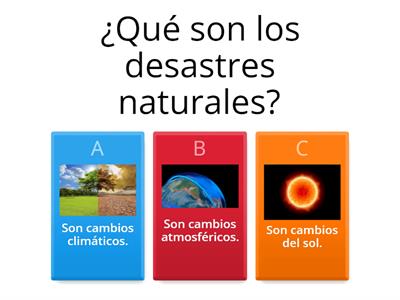 LOS DESASTRES NATURALES