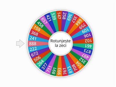 Rotunjirea la zeci a numerelor 0-1000