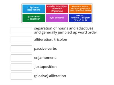 Eduqas Virgil Dido match up