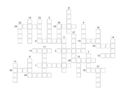  Irregular Verbs Crossword