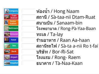 Places in Thai 