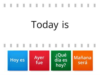 ¿Qué día es hoy?