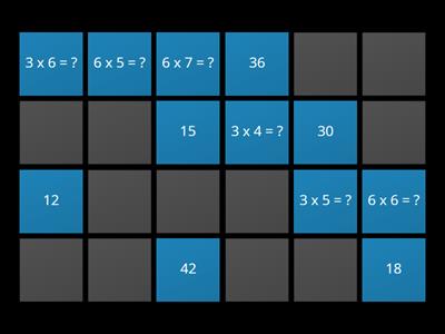 Times Tables - 3 & 6