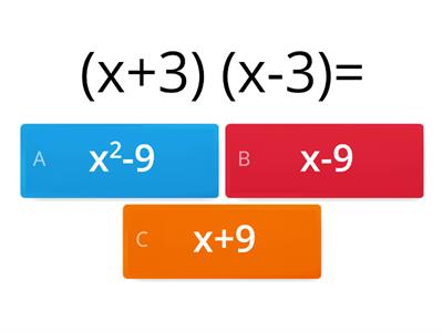 PRODUCTOS NOTABLES - DIFERENCIA DE CUADRADOS