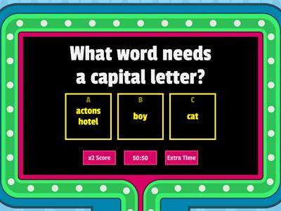 The Capital Letters Big Super Quiz