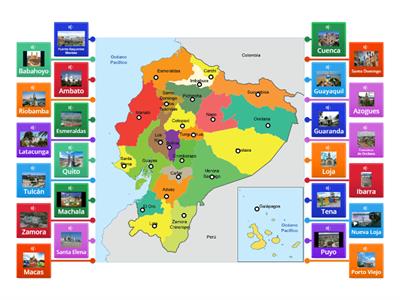 Provincias y capitales del Ecuador 