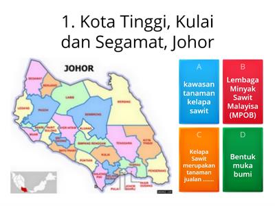 T3 Bab 7.3 Senaraikan Kawasan tanaman kelapa Sawit