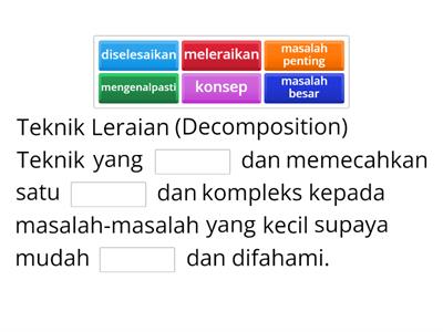 Teknik Pemikiran Komputasional.