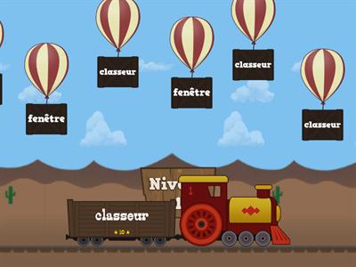 Vocabulaire de la classe : faites éclater les ballons !