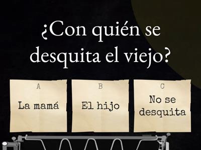 Cuestionario sobre el texto sin contexto 