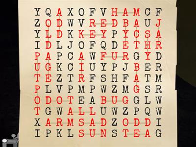 2023 Spelling Bee JUNIOR find the hidden 3-letter words