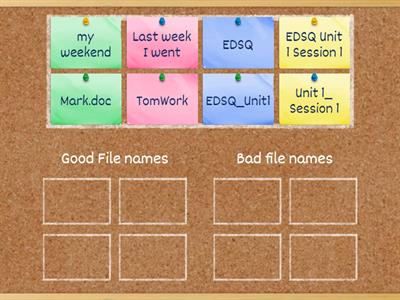 EDSQ Session 1 - File names 