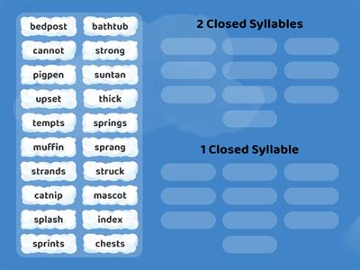 Wilson 3.1 Closed Syllable Words