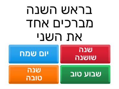 חגי תשרי - ראש השנה ויום כיפור