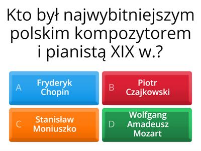 Warsztat muzyczny kl 7  - Chopin, Moniuszko, opera, balet