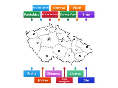 Hlavní města krajů ČR