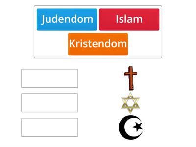 Para ihop religion med rätt symbol.