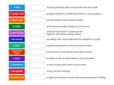 Types of Houses (Match)