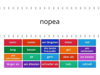 Saksa adjektiivien vertailu