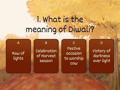 Diwali - Festival Of Light quiz