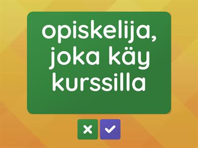 Kohteen Sano VA- ja NUT-partisiippi + extra: keksi lause! kopio