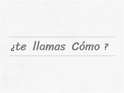 Preguntas básicas en español