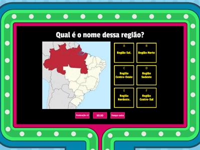 Regiões brasileiras.