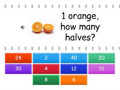 Doubling (orange halves)