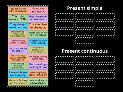 Present simple vs Present continuous