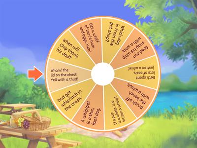 Combination wh sentence spinner