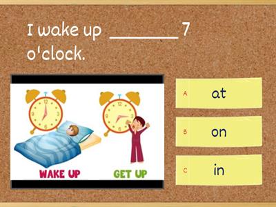 Prepositions of time ( on/ in/ at) Elementary