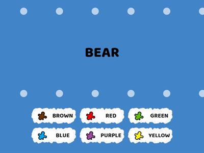 BROWN BEAR-colour match