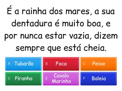 Quiz sobre Animais 