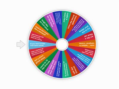 halloween Truth or dare, Dare Wheel 