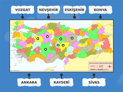 İÇ ANADOLU BÖLGESİ İLLERİ 