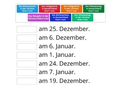 Winterfeste in Deutschland und in der Ukraine