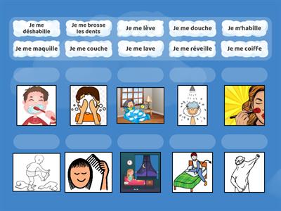 Verbes pronominaux: Actions de la routine quotidienne 2 