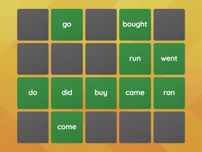 Irregular verbs