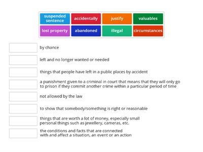 Crime and justice (Navigate B2 7.1)