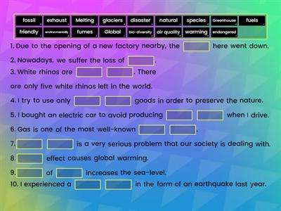 Environment: IELTS