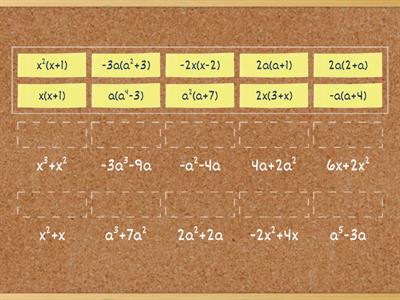 Mnożenie jednomianów przez sumy algebraiczne
