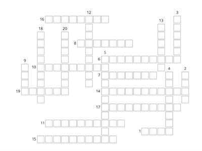 Communication vocab crossword