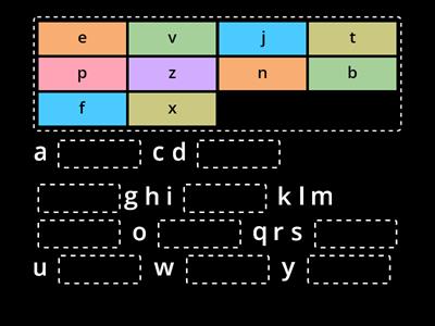  Alphabet/missing letters (lowercase)