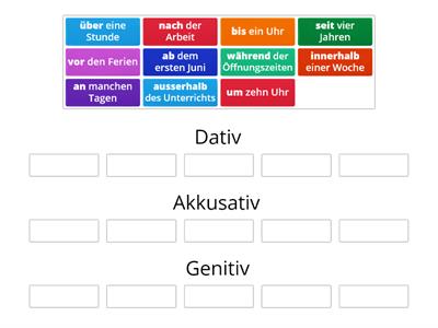 Temporale Präpositionen: Dativ, Akkusativ oder Genitiv?