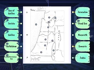 Jesus ministry map