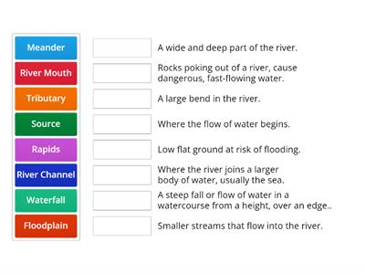  River Definition Match - Year 4
