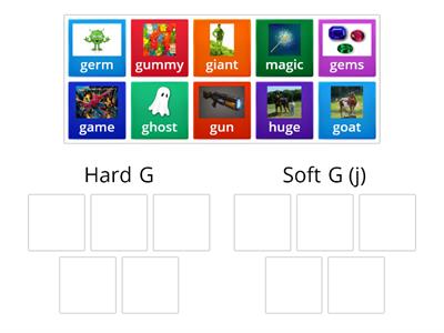 Phonics soft G sort