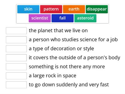 F&F4 unit 3 words in reading part