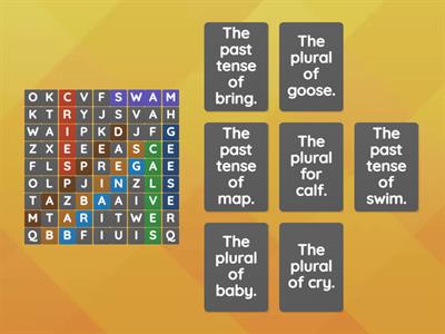 Plurals and Past Tenses